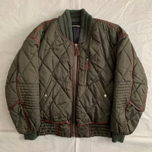 Load image into Gallery viewer, aw1992 Issey Miyake Forest Green Articulated Paneled Cropped Nylon Bomber - Size L