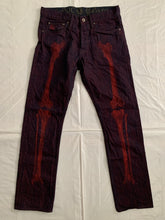 Load image into Gallery viewer, ss2008 Issey Miyake APOC Red Skeleton Leg Bone Pants - Size L