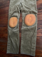 Load image into Gallery viewer, 1998 General Research Thick Khaki Corduroy Parasite Pants with Orange Knee Pads - Size M