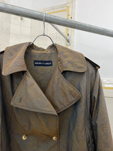 Load image into Gallery viewer, 1980s Armani Iridescent Paisley Cropped Double-Breasted Jacket - Size S