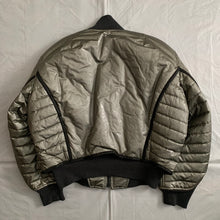 Load image into Gallery viewer, aw1994 Issey Miyake Dual Zip Robocop Bomber with Coated Nylon - Size XL