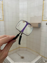 Load image into Gallery viewer, 1990s Issey Miyake x Alain Mikli Multi-Fold Purple and Green Sunglasses - Size OS