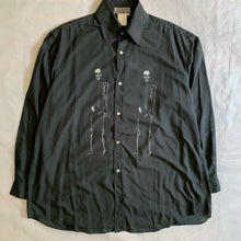 Load image into Gallery viewer, aw1994 Yohji Yamamoto Dual Skeleton Polyester Shirt - Size M
