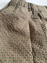 Load image into Gallery viewer, ss2000 Issey Miyake Dark Khaki Textured Nylon Bunge Hem Skirt - Size M