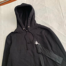 Load image into Gallery viewer, 2015 Kiko Kostadinov x Stussy Split Reconstructed Black Hoodie - Size XL