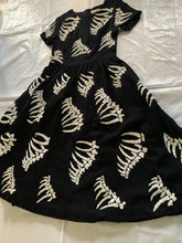 Load image into Gallery viewer, 2000s Vintage You Must Create Wool Dress with Spinal Skeleton Embroidery - Size S