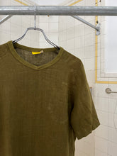 Load image into Gallery viewer, 2000s Mandarina Duck Khaki Green Reversible Linen Chest Pocket Shirt - Size M