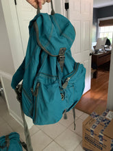 Load image into Gallery viewer, 2000s Issey Miyake Teal Nylon Transformable Backpack - Size OS