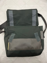 Load image into Gallery viewer, Late 1990s Mandarina Duck Slate Green Messenger Bag - Size OS