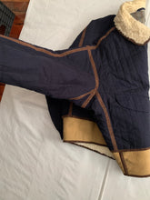 Load image into Gallery viewer, 1990s Armani Quilted B-3 Jacket with Sherpa Lined Collar and Extended Hem - Size XL