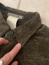 Load image into Gallery viewer, 1990s Armani Brown Texture Knitted Pocket Shirt - Size M