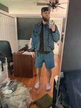 Load image into Gallery viewer, 1980s Katharine Hamnett Washed Denim Cargo Bomber - Size OS