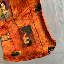Load image into Gallery viewer, ss2004 Yohji Yamamoto Orange Silk Asian Motif Sleeveless Shirt - Size XL