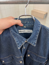 Load image into Gallery viewer, 1980s Katharine Hamnett Denim Cargo Pocket Shirt - Size L