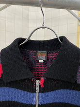 Load image into Gallery viewer, 1980s Marithe Francois Girbaud x Maillaparty Zippered Intarsia Sweater - Size L