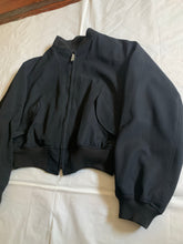 Load image into Gallery viewer, ss1993 Yohji Yamamoto Reversible Nylon &amp; Wool Cropped Bomber Jacket - Size OS