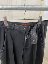 Load image into Gallery viewer, 1980s Katharine Hamnett Washed Black Pleated Tapered Trousers - Size M
