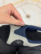 Load image into Gallery viewer, 2000s Oakley ‘Solid Smoke’ Sandals in Blue and Grey - Size 7.5 US