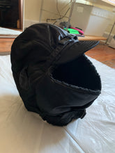 Load image into Gallery viewer, 2000s Junya Watanabe Black Nylon Aviator Hat with Fleece Lining - Size OS