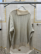 Load image into Gallery viewer, 1980s Marithe Francois Girbaud x Maillaparty Wavy Stripe Sweater with Neck Shoulder Seam Buttons - Size XL