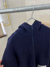 Load image into Gallery viewer, 1990s Final Home Knitted Hoodie with Nylon Sleeve Detail - Size M
