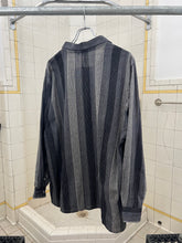 Load image into Gallery viewer, 1980s Marithe Francois Girbaud Stripped Asymmetrical Pajama Shirt - Size L