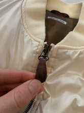 Load image into Gallery viewer, 1990s Armani Oversized White Nylon Bomber Jacket - Size OS