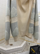 Load image into Gallery viewer, 1980s Marithe Francois Girbaud x Maillaparty Intarsia Cloud Sweater with Cowl Neck - Size XL