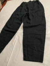 Load image into Gallery viewer, 1980s Katharine Hamnett Black High Waist &amp; Tapered Military Trousers - Size S