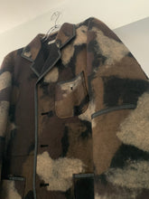 Load image into Gallery viewer, aw1997 Issey Miyake Wool Camo Blazer with Leather Trim - Size L