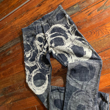 Load image into Gallery viewer, aw2012 Issey Miyake APOC Abstract Circle Graphic Denim - Size M
