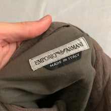 Load image into Gallery viewer, 1990s Armani Cropped Linen Collarless Swing Jacket - Size XL