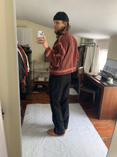 Load image into Gallery viewer, 1990s Armani Object Dyed Bordeaux Blouson with Pink Contrast Pipping - Size XL