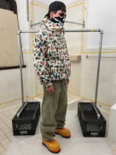 Load image into Gallery viewer, 1990s Armani Collegiate Flag Asymmetric Zip Hooded Anorak - Size L