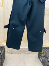 Load image into Gallery viewer, aw2017 Kiko Kostadinov Steel Blue Wrapped Knee Waistbag Trousers - Size M