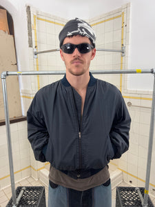 1980s Armani Cropped Nylon Bomber - Size M