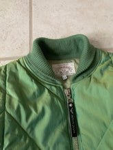Load image into Gallery viewer, 1990s Armani Textured Iridescent Green Nylon "Hyper Cold" Cropped Jacket - Size L