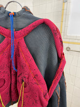 Load image into Gallery viewer, Seeing Red Teal Dyed Elephant Trunk Hoodie with Red Token Bag - Size OS