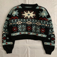 Load image into Gallery viewer, 1990s Katharine Hamnett Cropped Nordic Intarsia Sweater - Size M