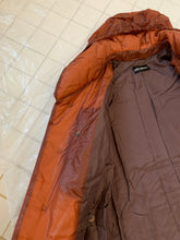 Load image into Gallery viewer, aw1994 Issey Miyake Translucent Burnt Orange Oversize Long Coat with Packable Hood - Size L
