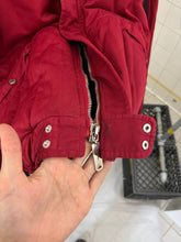 Load image into Gallery viewer, 1980s Armani Heavy Red Cotton Cropped Bomber with Black Contrast Trim Detailing - Size XL