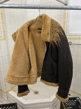 Load image into Gallery viewer, aw1994 Issey Miyake Faux Mouton Cropped High Neck Flight Jacket - Size L