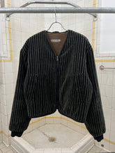 Load image into Gallery viewer, 1980s Armani Thick Corduroy Cardigan Jacket with Fleece Lining - Size L