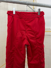 Load image into Gallery viewer, 2000s Armani Red Futuristic Padded Nylon Pants - Size M