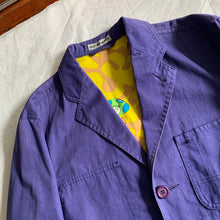 Load image into Gallery viewer, ss2000 Issey Miyake x Takashi Murakami Reversible Yellow Long Work Coat - Size M