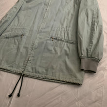 Load image into Gallery viewer, 1990s Katharine Hamnett Glacier Blue Military Parka with Ribbed Neck Hood - Size OS