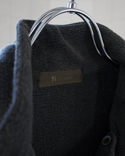 Load image into Gallery viewer, 1990s Yohji Yamamoto Textured Faded Quarter Zip Pullover - Size L