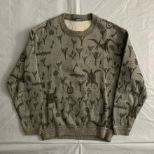 Load image into Gallery viewer, ss1986 Issey Miyake Embossed Dinosaur Graphic Sweater - Size M
