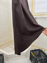 Load image into Gallery viewer, 2000s Mandarina Duck Brown Skirt with Center Pleat and Side Snap Detailing - Size M