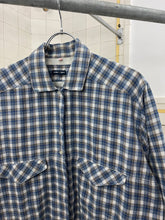 Load image into Gallery viewer, 1980s Armani Plaid Shirt with Partially Hidden Button Placket - Size M